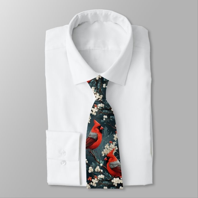 Corbata Patrón de cardenal rojo (Atado)