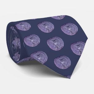 Corbata Patrón de Cebolla Roja sobre Fondo Azul Marino Pro