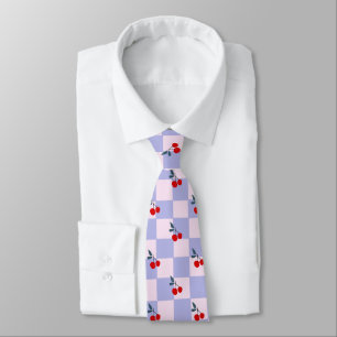 Corbata Patrón de cerezo rojo dulce