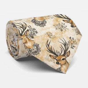 Corbata Patrón de cervatillo de bosque rústico