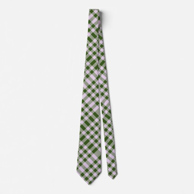 Corbata Patrón de cheques 08 Green BG (Anverso)