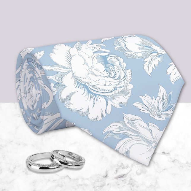 Corbata Patrón de chinoisería azul y blanco (Subido por el creador)