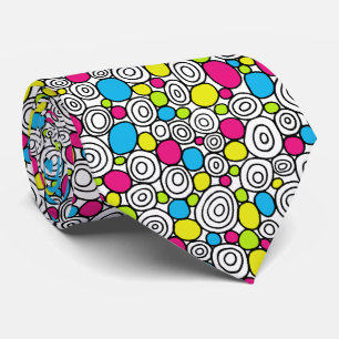 Corbata Patrón de círculos 210819 - colores 01