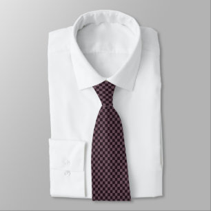 Corbata Patrón de ciruelas oscuras verificadas - Canto de