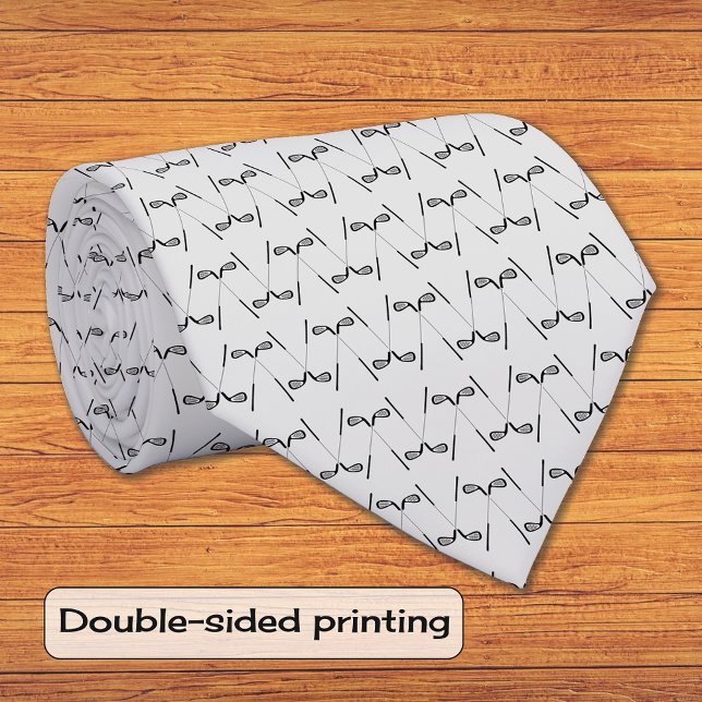 Corbata Patrón de clubes de golf gris (Subido por el creador)