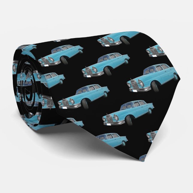 Corbata Patrón de coche de Blue Hotrod 1940 (Enrollado)