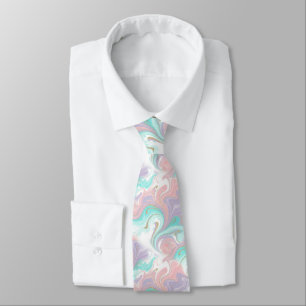 Corbata Patrón de color arcoíris ombre de purpurina pastel