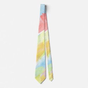 Corbata Patrón de color de agua sin foco por almacenador