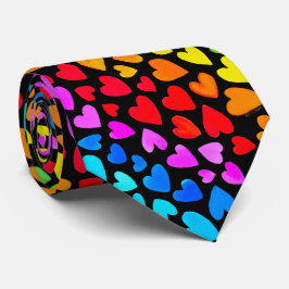 Corbata Patrón de colores de color de agua del arco iris