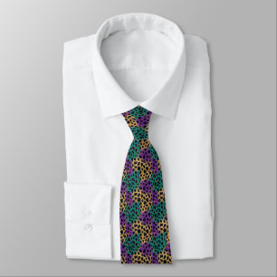 Corbata Patrón de colores de Mardi Gras