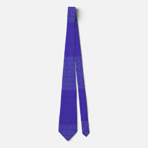 Corbata Patrón de comprobador 02 Azul