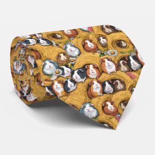 Corbata Patrón de Conejillo de Indias para Amantes de Anim