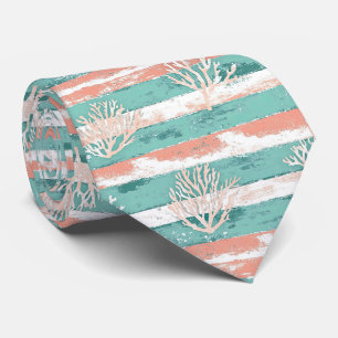 Corbata Patrón de coral costero de verano