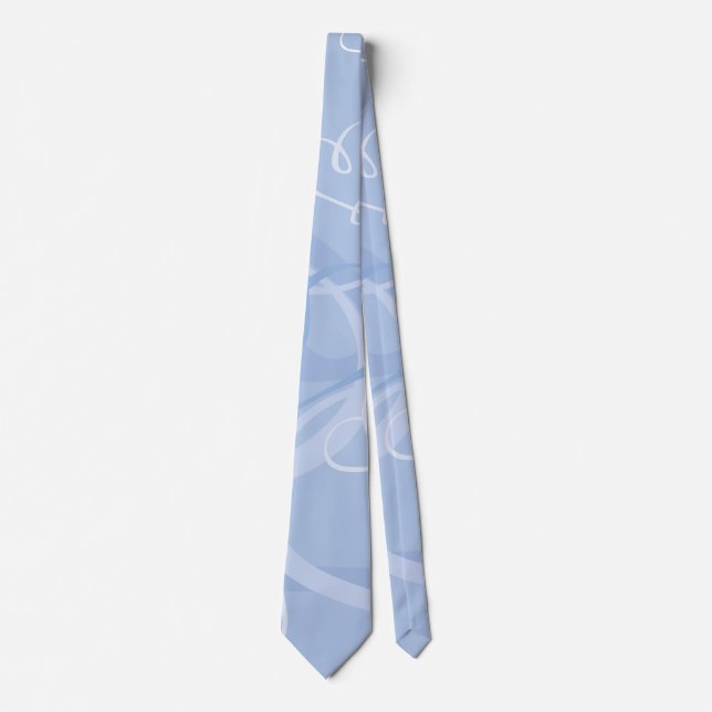 Corbata Patrón de corazón azul (Anverso)