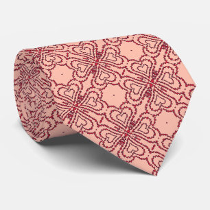 Corbata Patrón de corazón de amor