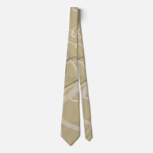 Corbata Patrón de corazón dorado (Anverso)