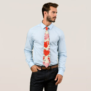 Corbata Patrón de corazón moderno con fondo de escritura (