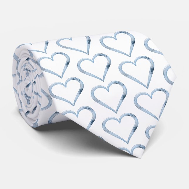 Corbata Patrón de corazones especiales (Enrollado)