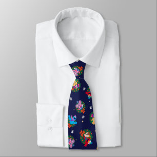 Corbata Patrón de corona de Navidad de Sesame Street