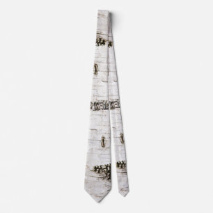 Corbata patrón de corteza de abedul