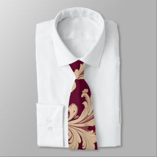 Corbata Patrón de cosecha marrón y pekinés