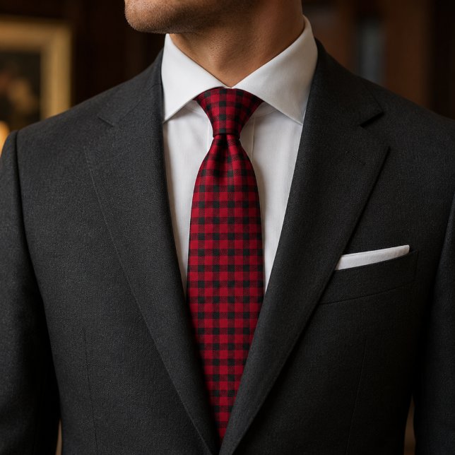 Corbata Patrón de Cuadro Búfalo (Subido por el creador)