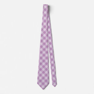 Corbata Patrón de cuadros púrpura