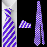 Corbata Patrón De Cuello De Rayas Blancas Y Azules<br><div class="desc">Ropa De Cuello De Patrón Abstracto Blanco Y Azul A Rayas.</div>
