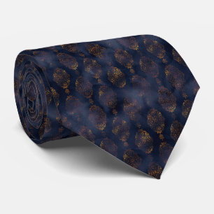 Corbata Patrón de Damasco de Patina de Cobre de color de a