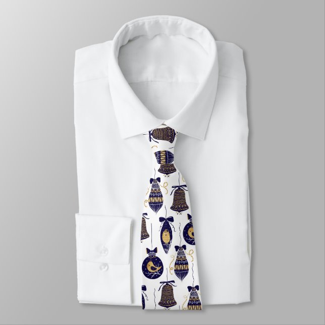 Corbata Patrón de decoración de árbol de Navidad (Atado)