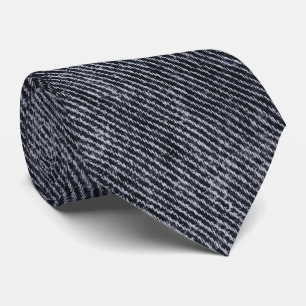 Corbata Patrón de Denim Negro