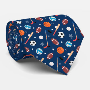 Corbata Patrón de deportes de béisbol 