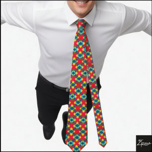 Corbata patrón de diamante 2 empate