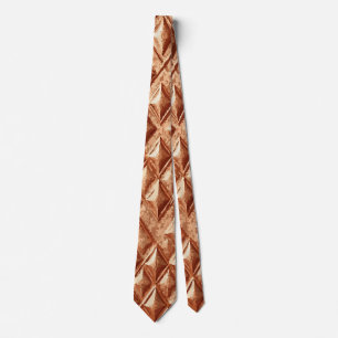 Corbata Patrón de diamante de bronce