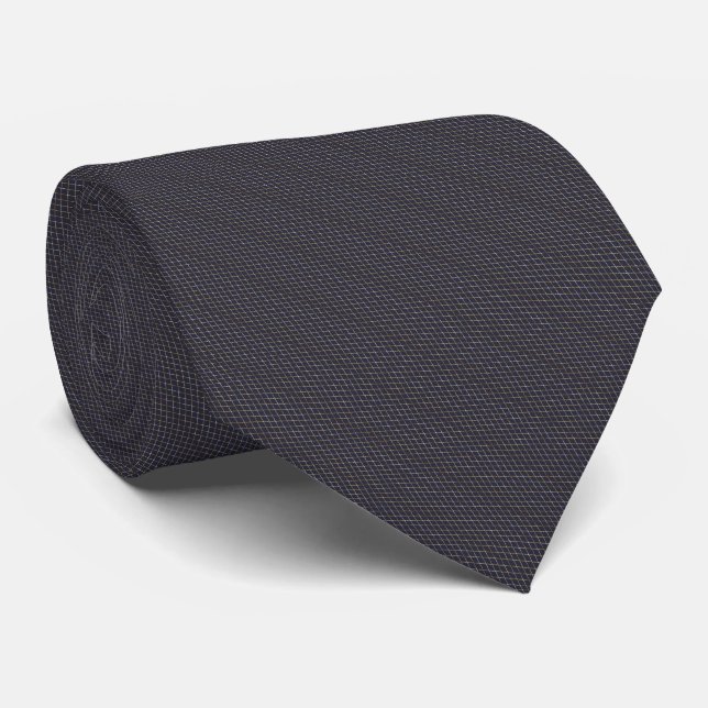 Corbata Patrón de diamante dorado (Enrollado)