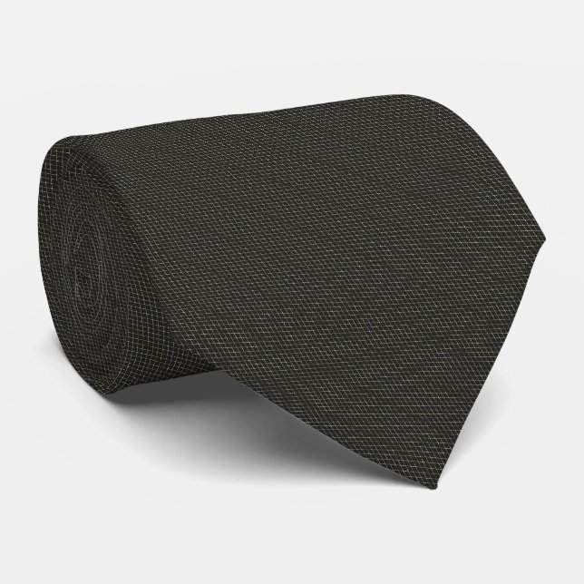 Corbata Patrón de diamante dorado (Enrollado)