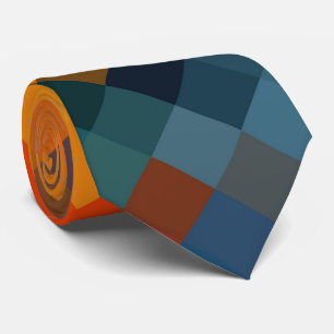 Corbata Patrón de diamante geométrico moderno y colorido