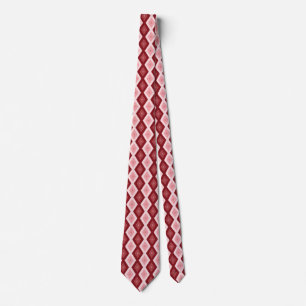 Corbata Patrón de diamante rojo
