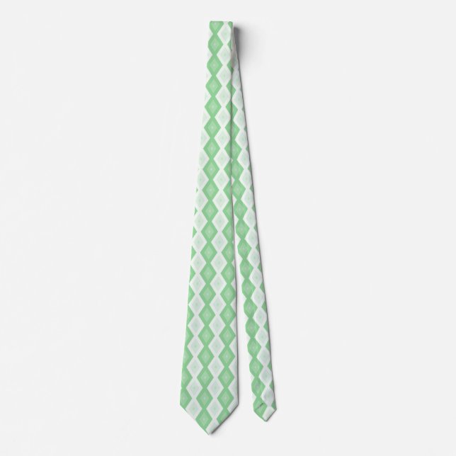 Corbata Patrón de diamante verde de Apple (Anverso)