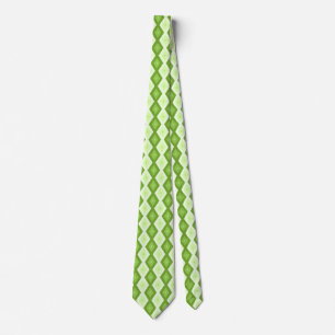 Corbata Patrón de diamante verde de Chartreuse