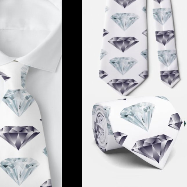 Corbata Patrón de diamantes Bling Bling Lujo Elegante (Subido por el creador)