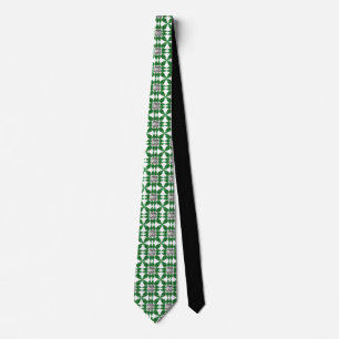 Corbata Patrón de diamantes con forma de pera verde