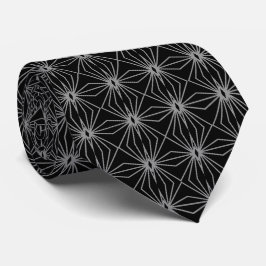 Corbata Patrón de dibujo de línea de mediados de siglo gri