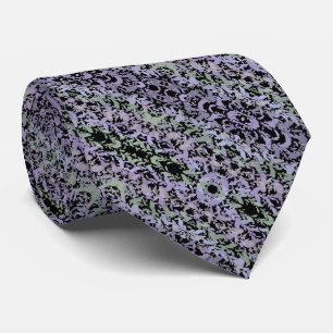 Corbata Patrón de dibujo de viña rastrera frondosa en suav