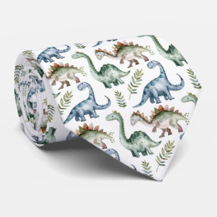 Corbata Patrón de dinosaurio con azulejos geniales