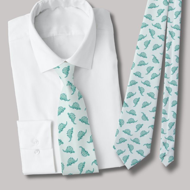 Corbata Patrón de dinosaurio Stegosaurus (Dinosaur tie)