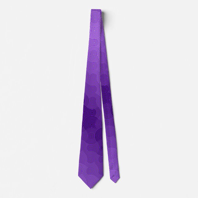 Corbata Patrón de disco 02.BG BPurple gris (Anverso)