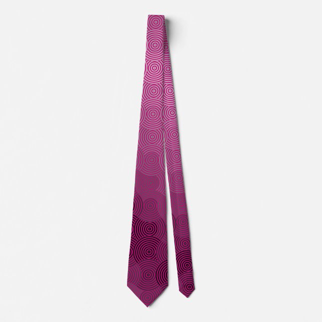 Corbata Patrón de disco 02B.BG rosa B gris (Anverso)