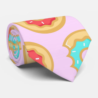Corbata Patrón de donuts de hielo a la moda