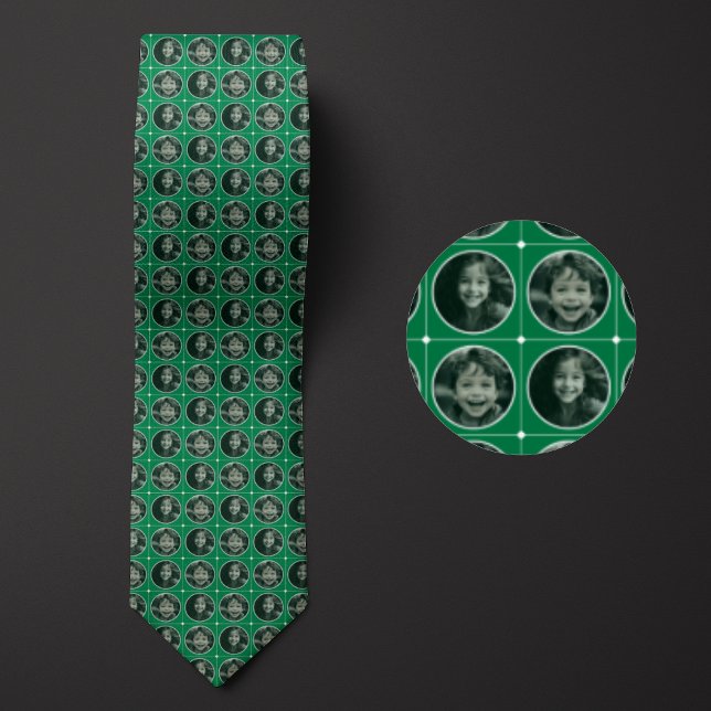 Corbata Patrón de dos fotografías de la ronda verde (Subido por el creador)